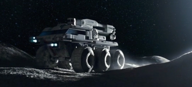 A screenshot from Moon (2009) featuring Sam Rockwell