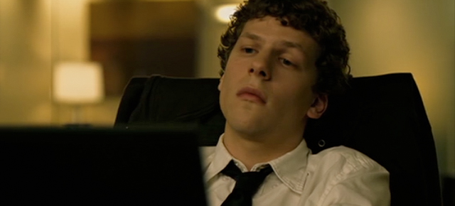 Jesse Eisenberg as Mark Zuckerberg in The Social Network (2010)