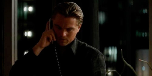 Leonardo DiCaprio in a screenshot from Inception