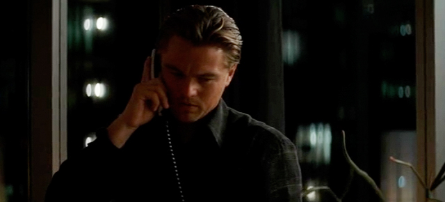 Leonardo DiCaprio in a screenshot from Inception